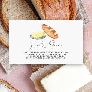 Butter together bridal shower - Display Shower Enclosure Card
