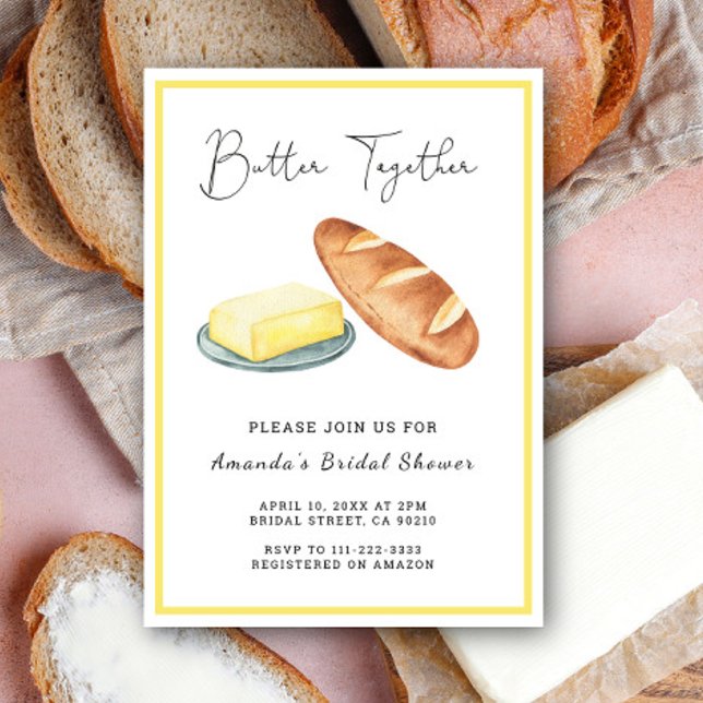 Butter Together Bridal Shower Invitation (Creator Uploaded)