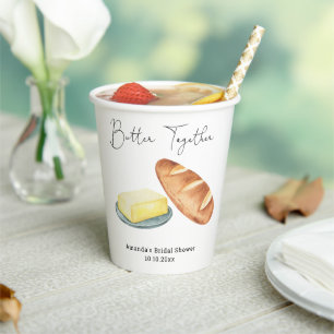 Butter Together Bridal Shower Paper Cups