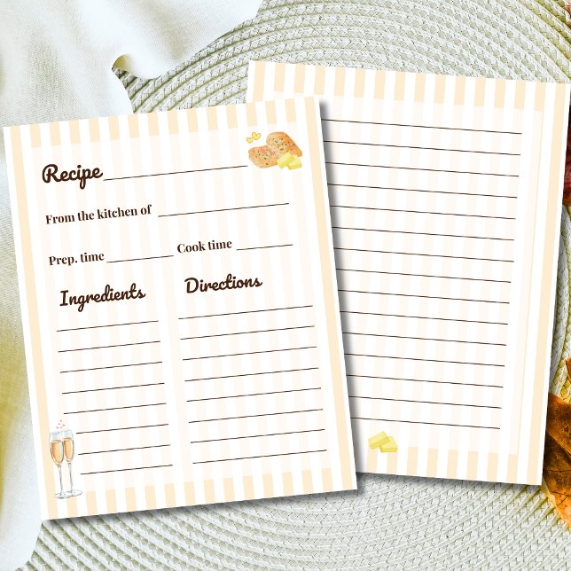 Butter Together Bridal Shower Recipe Card (Creator Uploaded)