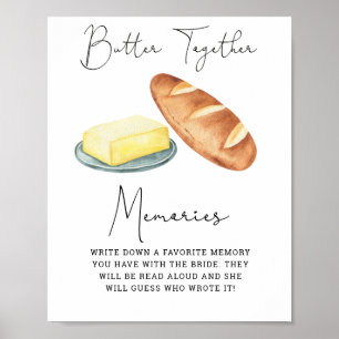 Butter Together - Memories with the bride Poster