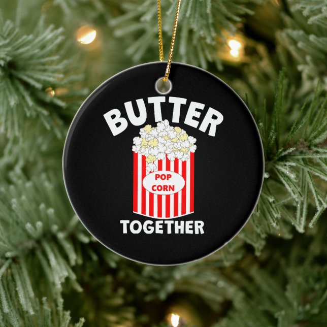 BUTTER Together Movie Popcorn Ceramic Tree Decoration (Tree)
