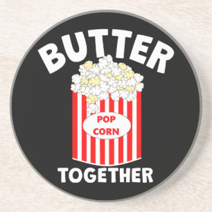 BUTTER Together Movie Popcorn Coaster