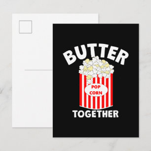 BUTTER Together Movie Popcorn Invitation Postcard