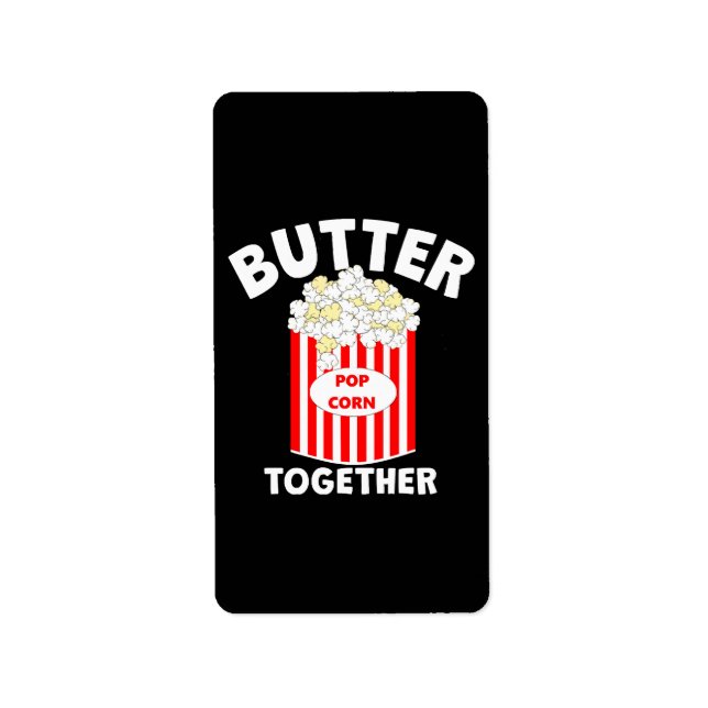 BUTTER Together Movie Popcorn Label (Front)