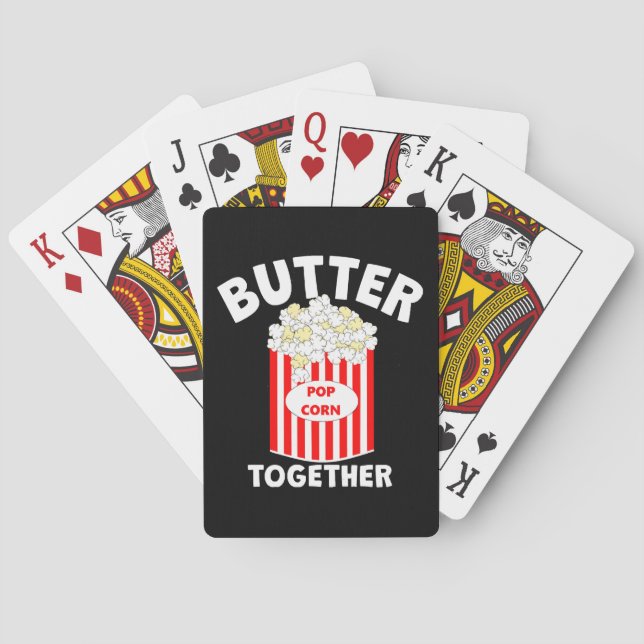 BUTTER Together Movie Popcorn Playing Cards (Back)