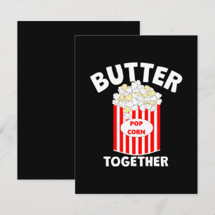BUTTER Together Movie Popcorn RSVP Card