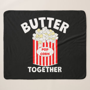 BUTTER Together Movie Popcorn Sherpa Blanket