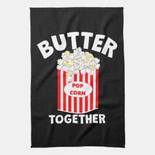 BUTTER Together Movie Popcorn Tea Towel