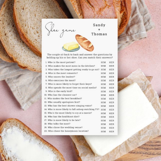 Butter together - Shoe game bridal shower game (Creator Uploaded)