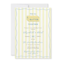 Butter Together Yellow Blue Couples Wedding Shower