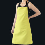 Butter Yellow Apron<br><div class="desc">Known for its warm tone,  buttery shades of yellow add instant cheer and a sense of comfort to any space,  while easily complementing other hues. An inviting neutral that sits between pale yellow and creamy off-white,  it can be used in both traditional and modern designs.</div>