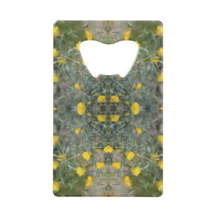 Butter Yellow California Poppy Pattern Credit Card