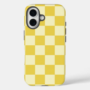 Butter Yellow Chequerboard iPhone 16 Case