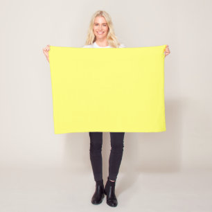 Butter Yellow Fleece Blanket