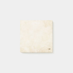 Butter Yellow Minimalist Feminine Monogram 3M Post-it Notes