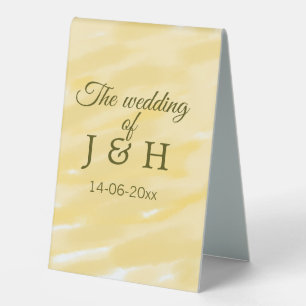 Butter yellow pastel the wedding of couple name le