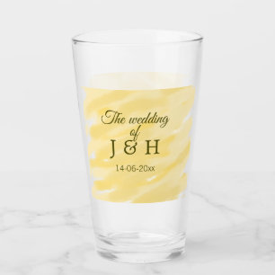 Butter yellow pastel the wedding of couple name le glass