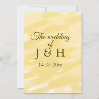 Butter yellow pastel the wedding of couple name le