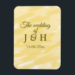 Butter yellow pastel the wedding of couple name le magnet<br><div class="desc">For lovers like us</div>