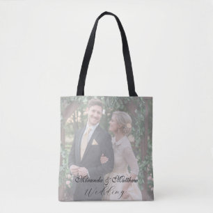 Butter-Yellow Rose Bouquet Wedding Photo Tote Bag
