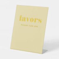 Butter Yellow Simple Wedding Favours