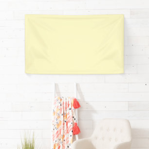 Butter Yellow Solid Colour Banner