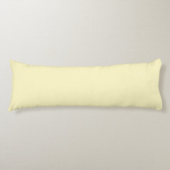 Butter Yellow Solid Colour Body Cushion (Front)
