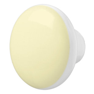 Butter Yellow Solid Colour Ceramic Knob
