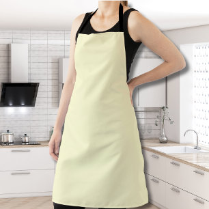 Butter Yellow Solid Colour   Classic Elegant Apron