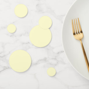 Butter Yellow Solid Colour   Classic Elegant Confetti