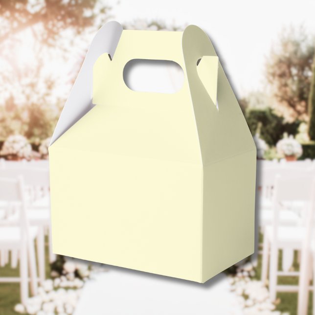 Butter Yellow Solid Colour | Classic Elegant Favour Box (Creator Uploaded)