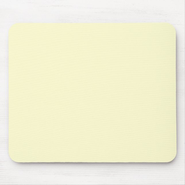 Butter Yellow Solid Colour | Classic Elegant Mouse Mat (Front)