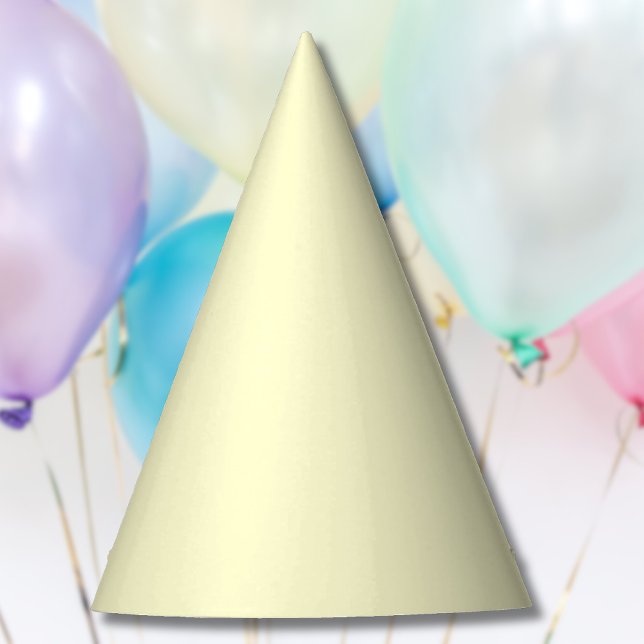 Butter Yellow Solid Colour | Classic Elegant Party Hat (Creator Uploaded)