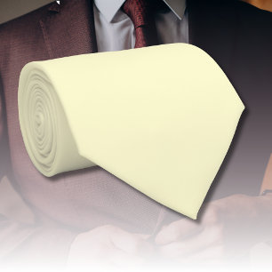 Butter Yellow Solid Colour   Classic Elegant Tie
