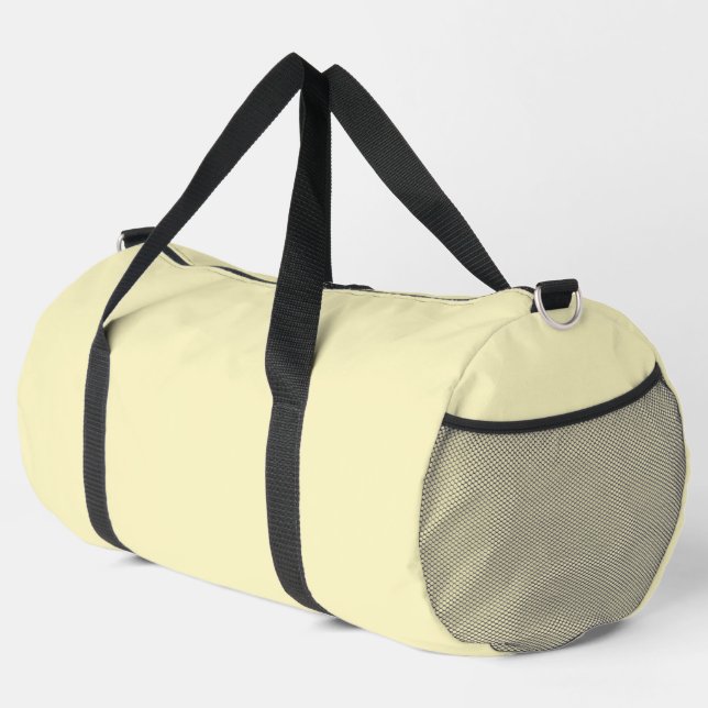 Butter Yellow Solid Colour Duffle Bag (Right Corner)