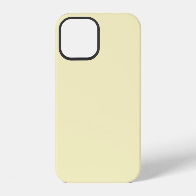 Butter Yellow Solid Colour iPhone Case (Back)