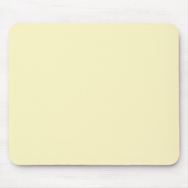 Butter Yellow Solid Colour Mouse Mat (Front)