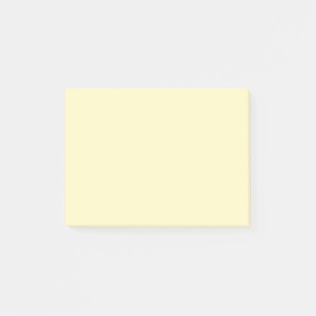 Butter Yellow Solid Colour Post-it Notes (Front)