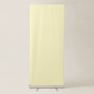 Butter Yellow Solid Colour Retractable Banner