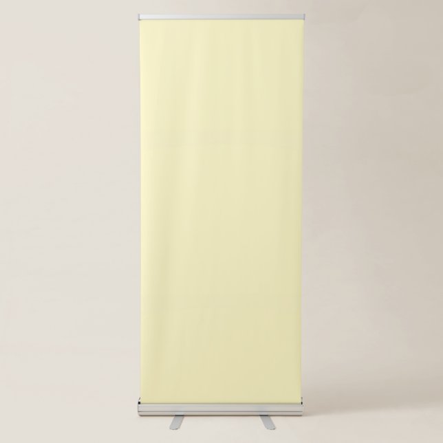 Butter Yellow Solid Colour Retractable Banner (Front)