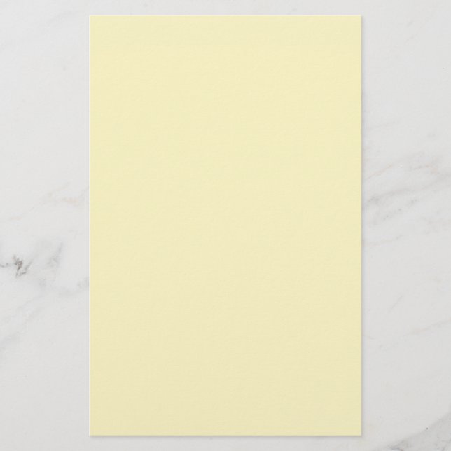 Butter Yellow Solid Colour Stationery (Front)