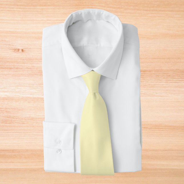 Butter Yellow Solid Colour Tie (Creator Uploaded)