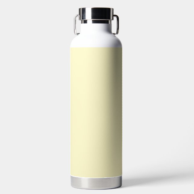 Butter Yellow Solid Colour Water Bottle (Front)