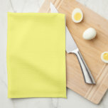 Butter Yellow Tea Towel<br><div class="desc">Known for its warm tone,  buttery shades of yellow add instant cheer and a sense of comfort to any space,  while easily complementing other hues. An inviting neutral that sits between pale yellow and creamy off-white,  it can be used in both traditional and modern designs.</div>