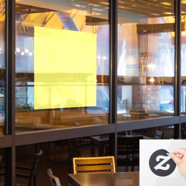 Butter Yellow Window Cling (Restaurant Window)