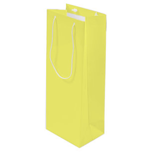 Butter Yellow Wine Gift Bag