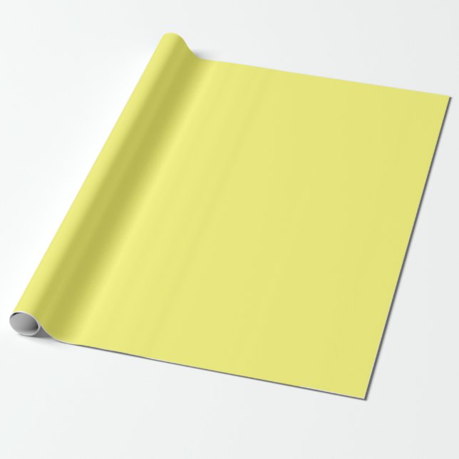 Butter Yellow Wrapping Paper (Unrolled)