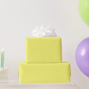 Butter Yellow Wrapping Paper