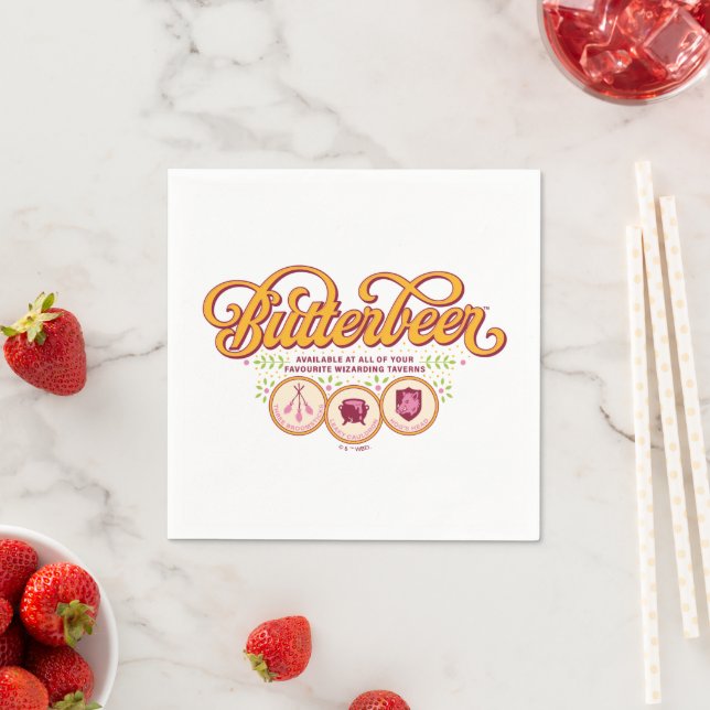BUTTERBEER™ Available At Wizarding Taverns Napkin (Insitu)